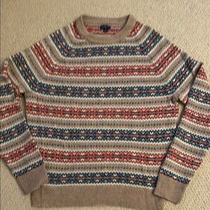 Men's J CREW Multicolor Patterned Sweater
